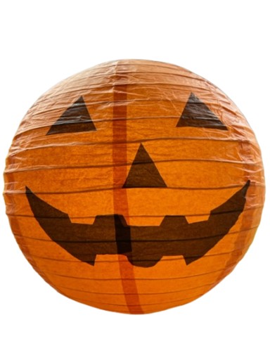 HALLOWEENSKÝ ZÁVISNÝ PAPIEROVÝ LAMPIÓN TEKVICE