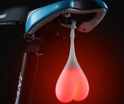 SILIKÓNOVÁ BICYKLE LAMPA V TVARU VAJÍČKA