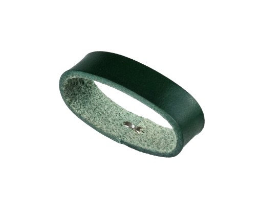 KOŽENÁ POUČKA NA OPASOK 4 CM ZELENÁ