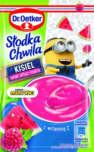 DR OETKER Vodový melón Malinové želé 29g MINIONS