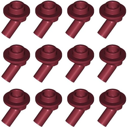 LEGO Rod 1L stojanový držiak tmavočervený 6476966 65578 - 12ks