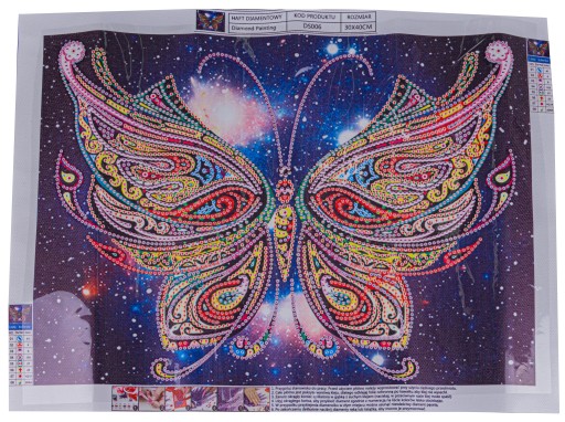 DIAMANTOVÁ VÝŠIVKA SET BUTTERFLY Diamantová maľba 5D obrazová mozaika DIAMANTOVÁ
