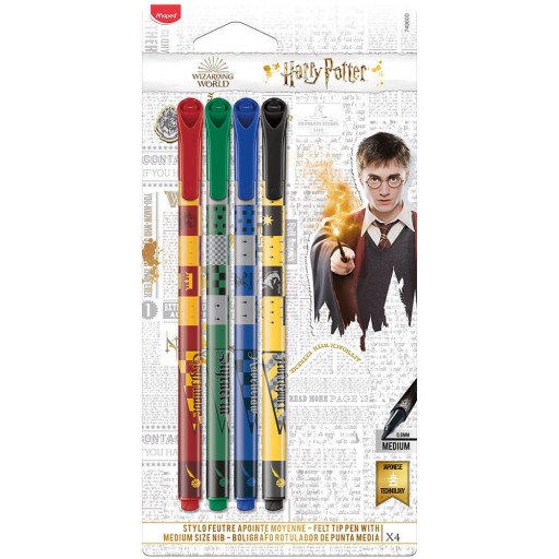 Harry Potter Mapované fixky 4 ks.