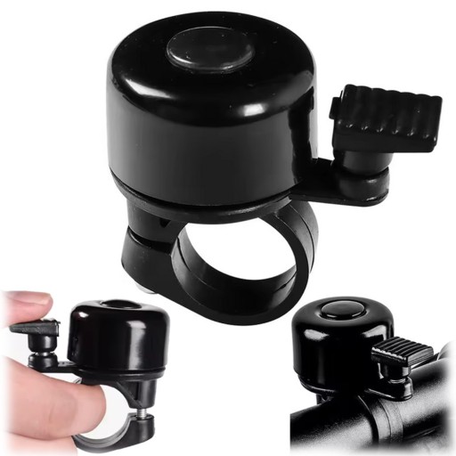 Bicykel Bell Bicycle Metal Loud Urban ALUMINIUM SMALL čierny
