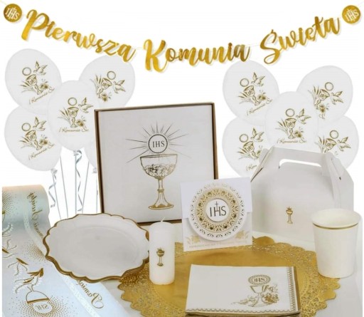 Sada zlatých chrómových balónov EUCALYPTUS communio Q6