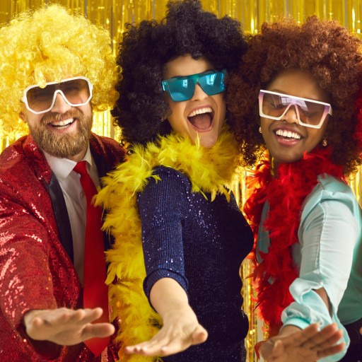 KARNEVALOVÁ PÁRTY ČIERNE KUČERATÉ VLASY AFRO Parochňa