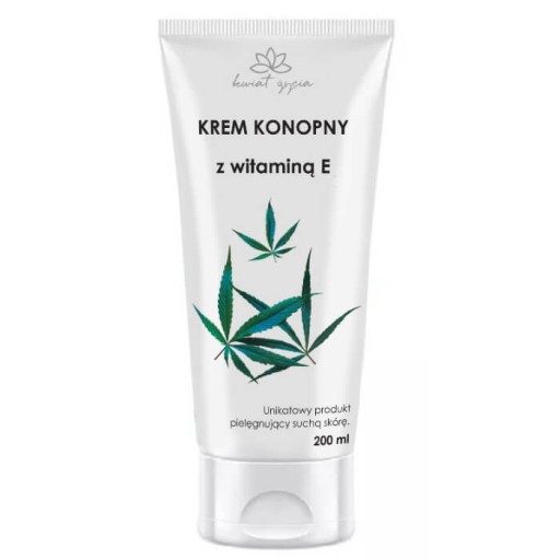 Konopný krém s vitamínom E 200 ml Kvet života