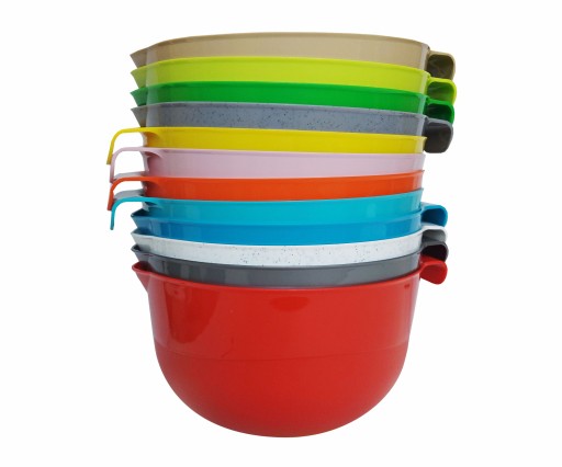 Plastová misa 2 l Ø19 cm s výlevkou šalátová misa KUCHENNA POLSKA