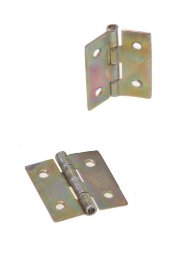 Pletený pánt 20 x 18mm, pozinkovaný zlato, 50 ks