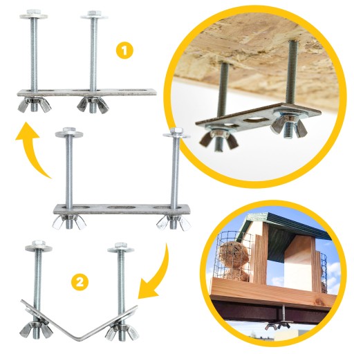 KĽÚČOVÁ SVORKA NA KRMÍTKO BOX PRE DIVIAKY VTÁKY BALKÓN