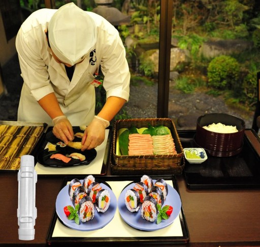STROJ NA VÝROBU SUSHI TRUBIEK BAZOOKOVÝ VALEC