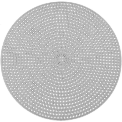 Plastové plátno 14,8 cm biele na vyšívanie a vyšívanie CIRCLE CIRCLE