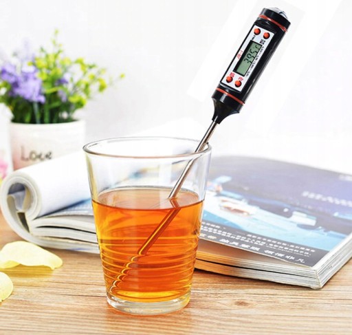 LCD KUCHYNSKÝ TEPLOMER NA MÄSO, VÍNO