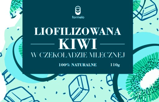 FORMELO MRAZOM SUŠENÉ KIWI V MLIEČNEJ ČOKOLÁDE 110G NÁDOBA
