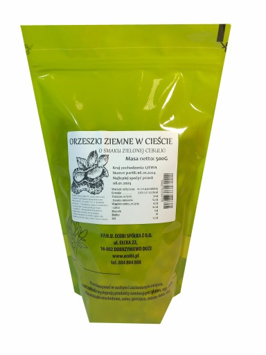 ARAŠIDY V CHRUPÁKOM CUBOVOM CUBOVOM BASTARD chrumkavé 500g ECOBI