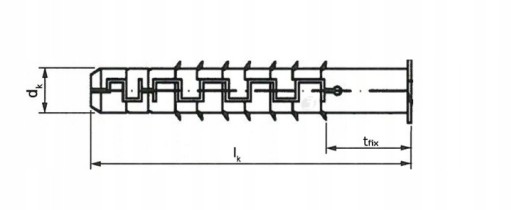 Tričko Quick Assembly Expansion Plug Tričko 6x80 500 ks
