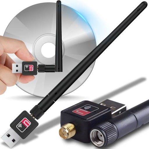 WIFI SIEŤOVÁ KARTA USB WI-FI ADAPTÉR + PL ANTÉNA