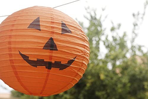 VEĽKÁ ZÁVESNÁ PAPIEROVÁ TEKVICOVÁ LAMPA HALLOWEEN