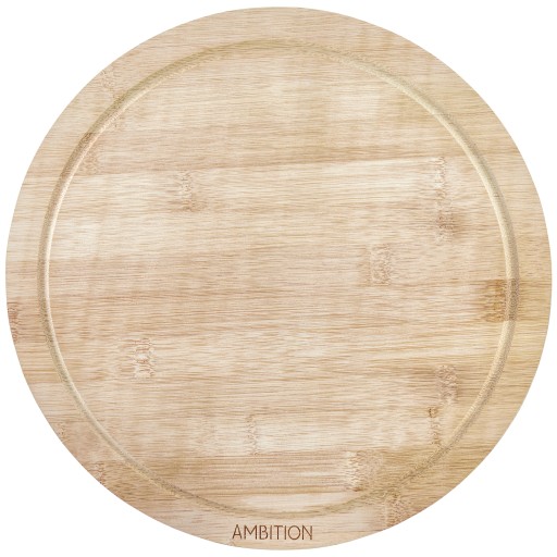 29286 Bizet bambusová doska na krájanie 28 cm okrúhla AMBITION