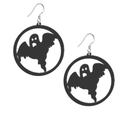 NÁUŠNICE čierne HALLOWEEN duchovia DUCH straší