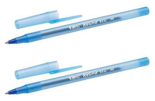 Guľôčkové pero BIC Round Stic, modré, 5 kusov