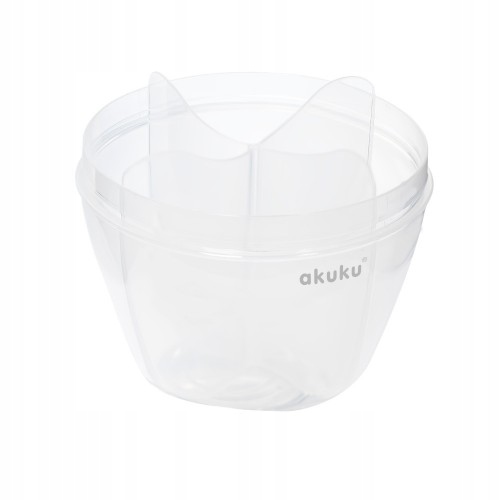 Akuku nádoba na upravené sušené mlieko 4 priehradky Sivá BPA FREE