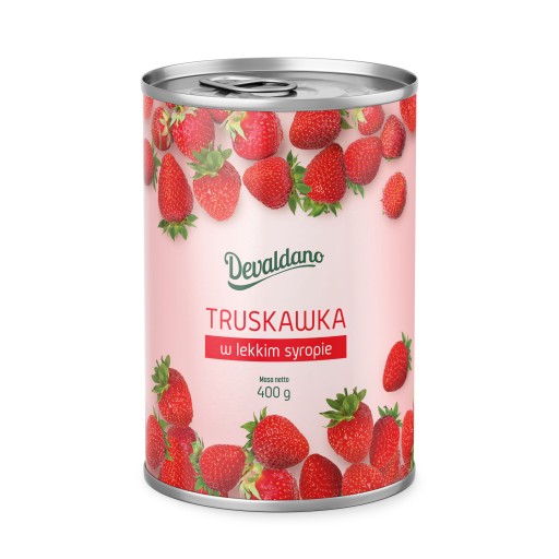 Jahody v light sirupe DEVALDANO 400 g