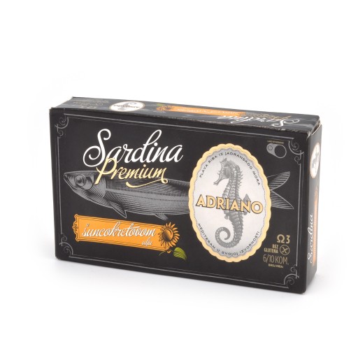 Sardinky v slnečnicovom oleji 90 g Adriano