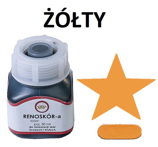 FARBA NA KOŽU RENOSKIN, žltá