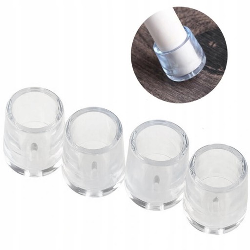 SILIKÓNOVÉ NÁHRY NA NOHY STOLIČKY 22MM 4KS