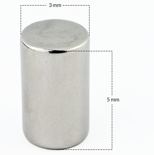 VALEC NEODYMIOVÝ MAGNET 3x5 N38 SADA 40 KS