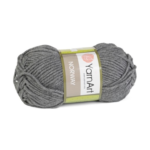 100g hrubá akrylová priadza YarnArt Norway grey 29