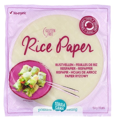BIO ryžový papier bezlepkový 150 g (15 ks) Terr