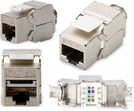 DIGITUS Socket Keystone Module RJ45 STP cat.5e bez