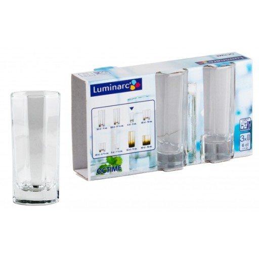 3 x pohár na likér vodka 60 ml Octime LUMINARC