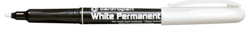 Permanentný biely popisovač TIRE na sklo, 1,2 mm