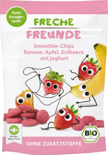Freche Freunde Lyofilizované čipsy Ovocný jogurt