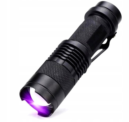 Tester UV Baterka Detektor LED dióda Tester diód BANKNOTE Amber Moč