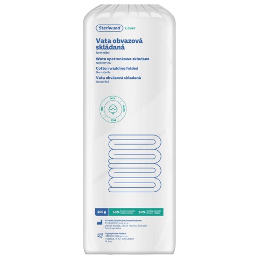 Bavlnená viskózová vata (50/50) 200g Steriwund