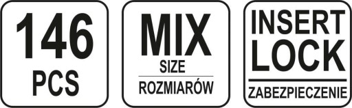 ORIEŠKY YATO S ZABEZPEČENÍM 146 ks MIX