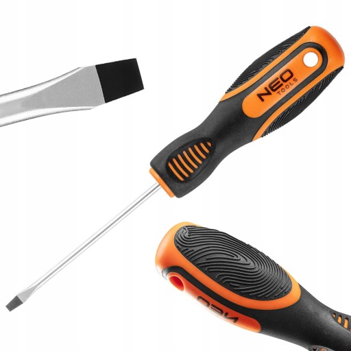 NEO PLOCHÝ SKRUTKOVAČ 3,0 X 75 MM ERGONOMICKÁ RÚČKA S OZNAČENÍM PALCA 04-171