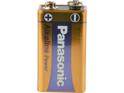 Plochá alkalická batéria Panasonic 6LR61 6F22 9V