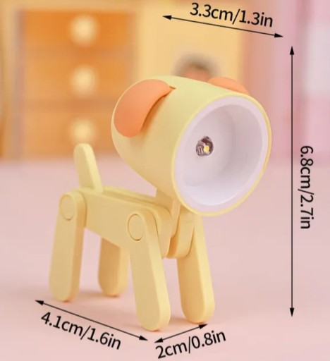 DETSKÉ NOČNÉ SVETLO ROZTOMNÝ PSÍK MINI LED