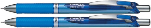 Gélové pero PENTEL ENERGEL BLN-75 modré x2