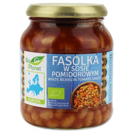 Bio fazuľa v paradajkovej omáčke 360 g Bio Planet