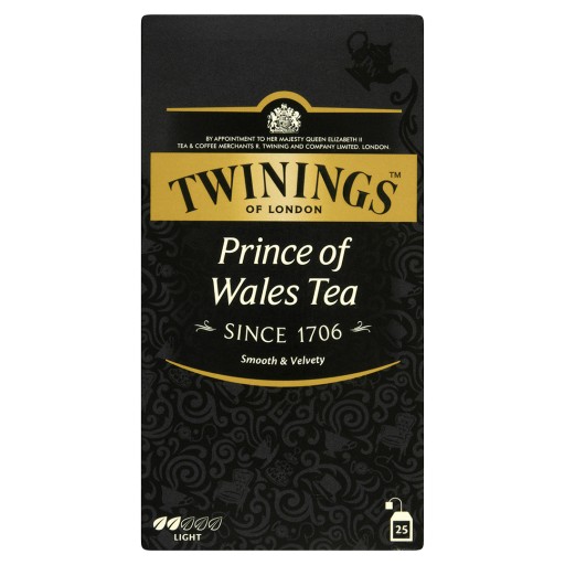 TWININGS Čierny čaj princa z Walesu 25 vrecúšok