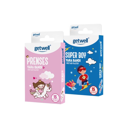 GETWELL ZÁPLATY PRE DETI SUPER BOY 19x56mm 15ks