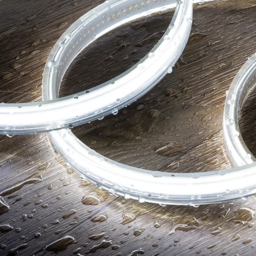 COB NEON LED pásik VODEODOLNÁ HADICA 10W studená 230V vonkajšia linka 1M