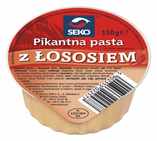 PEKNÁ PASTA S LOSOSOM 130G SEKO