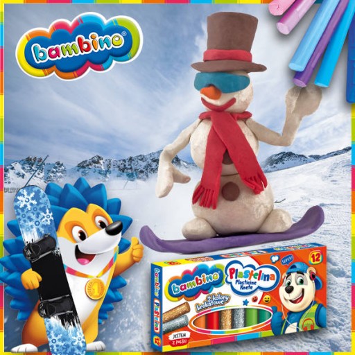 24-farebná školská plastelína + BAMBINO podložka